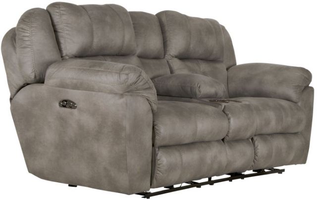 Catnapper® Ferrington Steel Power Headrest with Lumbar Power Lay Flat Reclining Loveseat-0