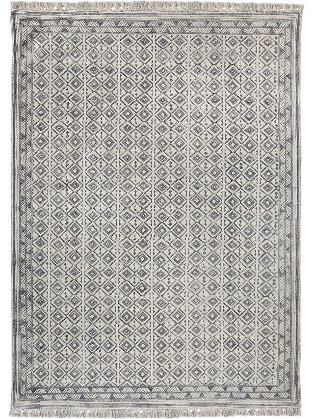 Renwil® Tusca Black Off-White 5'2" x 7'2" Area Rug-0