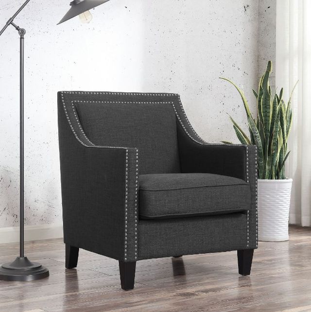Elements International Erica Heirloom Charcoal Chair-1
