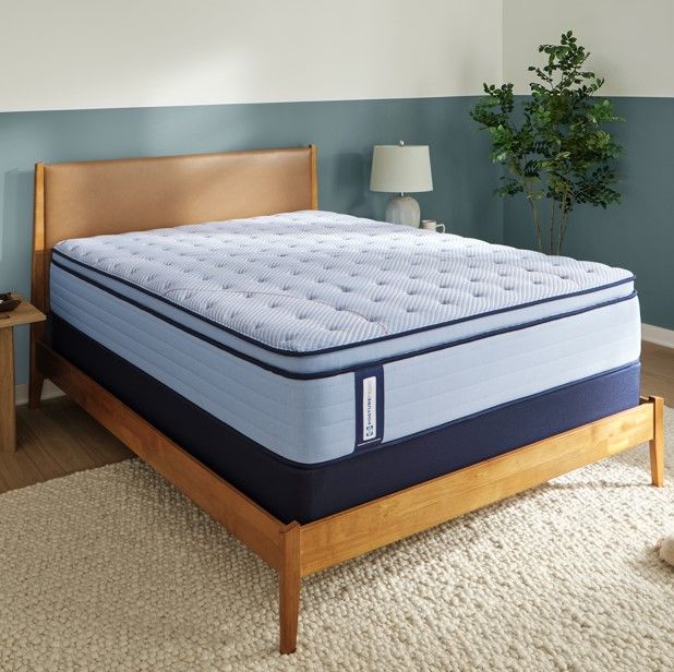 Sealy® Posturepedic® Medina II Wrapped Coil 14" Plush Euro Pillow Top Split California King Mattress, Includes 2 Pieces-1