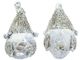 A & B Home 2-Piece Silver Glittered Birds-3