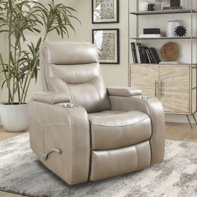 Parker House® Origin Manual Linen Swivel Glider Recliner-2