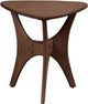 Olliix by INK+IVY Brown Blaze Triangle Wood End Table-0