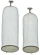 A & B Home 2-Piece Gray Iron Wire Cloches Lantern Set-0