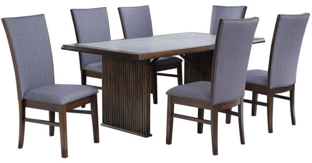 Coaster® Sherwood 7-Piece Beige/Brown/Gray Dining Table Set-0