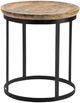 Crestview Collection Bengal Manor Traymore Brown Side Table with Black Base-0