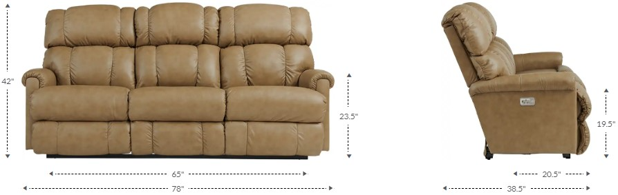 La-Z-Boy Pinnacle Power Wall Reclining Sofa - Thumbnail 2