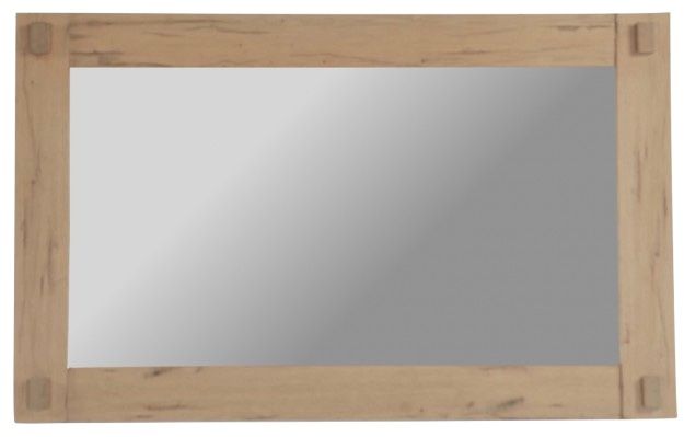 Home Trends & Design Flagstaff Natural Distressed Oak Mirror-0