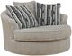 Benchcraft® Calnita Sisal Oversized Swivel Accent Chair-0
