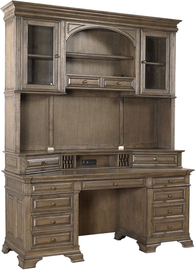 Aspenhome® Arcadia Truffle 72" Credenza Desk-1