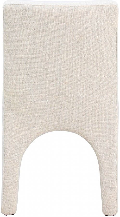 Meridian Furniture Gramercy Beige Linen Upholstered Dining Side Chair-3