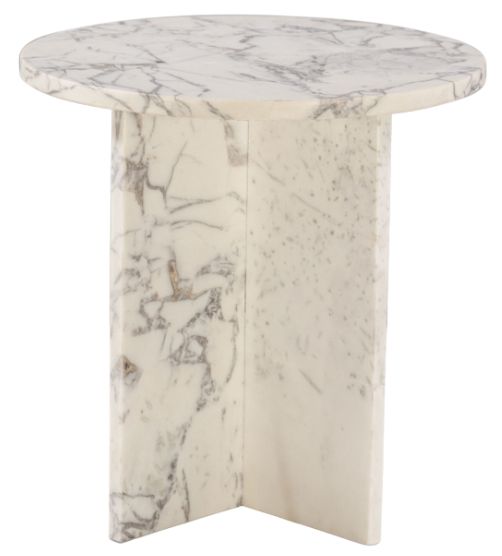 Home Trends & Design Nile Alabaster Side Table-0