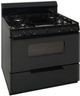 Premier 30" Black Freestanding Gas Range with 4 Sealed Burners-1