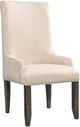 Elements International Stone Cream Parson Arm Chair-0