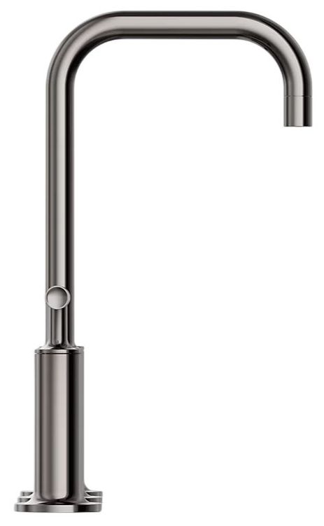 KOHLER® Purist® Vibrant Titanium 11" Widespread Bathroom Sink Faucet with Lever Handles-2