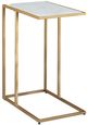 Signature Design by Ashley® Lanport White Accent Table with Champagne Stand -0