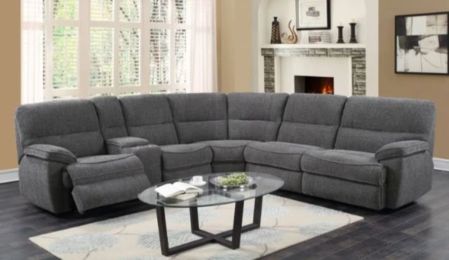 Emerald Home Aurora 3-Piece Lunar Gray Full Sleeper Sectional Set-2