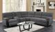 Emerald Home Aurora 3-Piece Lunar Gray Full Sleeper Sectional Set-2