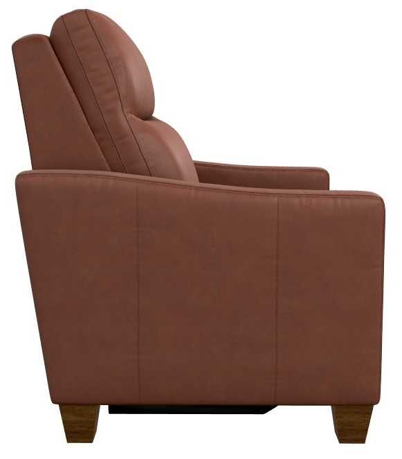 La-Z-Boy® Quinault Chestnut Leather Power Reclining Chair with Headrest-3