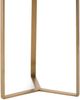 Decor-Rest® Furniture LTD Nicolo Smoked Glass Top Side Table with Brass Base-1