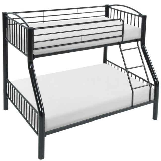 Mazin Furniture Beckett Black Twin Over Full Bunk Bed-2