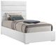 Coaster® Felicity White Twin Upholstered Platform Bed -0