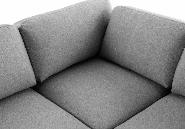 Meridian Furniture Beckham 7-Piece Grey Modular Sectional Sofa Set-3