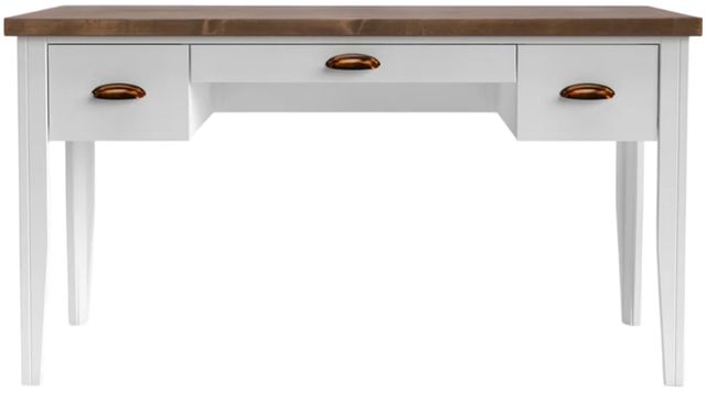 Legends Home Hampton Barnwood/Jasmin White Writing Desk-3