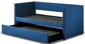 Mazin Furniture Therese Blue Daybed With Trundle-1