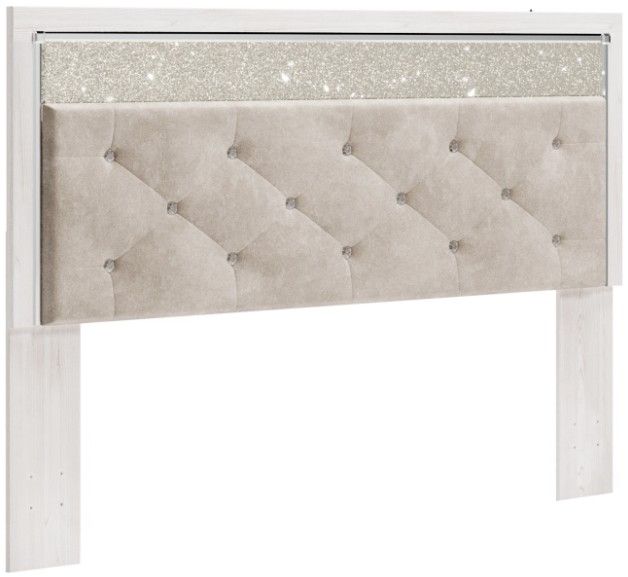 Signature Design by Ashley® Altyra Beige/White King/California King Upholstered Panel Headboard-0