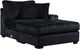 Delta Furniture Manufacturing Libby Black Right-Arm Facing Chaise-0