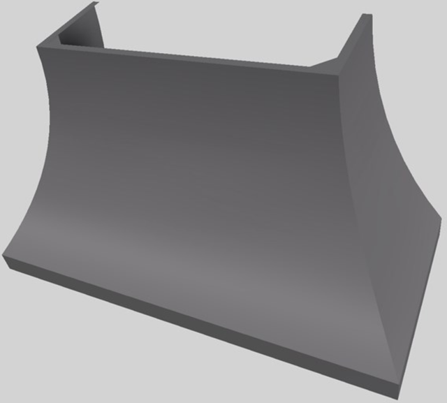 Vent-A-Hood® Designer Series 54" Gunsmoke Wall Mounted Range Hood-3