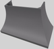 Vent-A-Hood® Designer Series 54" Gunsmoke Wall Mounted Range Hood-3