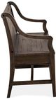 Magnussen Home® Westley Falls Graphite Bench with Back-3
