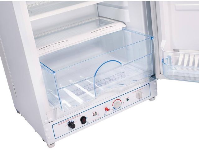 Unique® Appliances 24" 6.4 Cu. Ft. White Propane Top Freezer Refrigerator-3