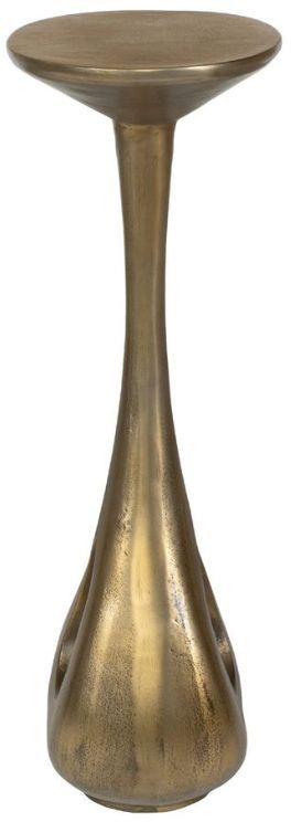 Uttermost® Tolstoy Antique Brass Metal Indoor-Outdoor Accent Table-4