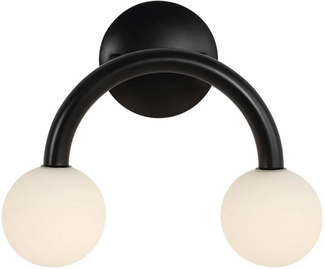 Renwil® Santo Matte Black Wall Sconce-3