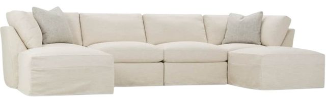 Rowe® Customizable Asher Slipcovered Ottoman-1