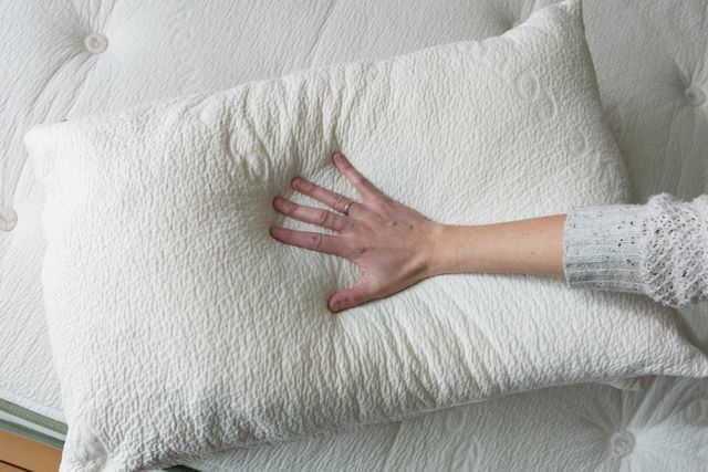 Avocado Green Latex Adjustable Queen Pillow-2