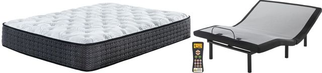 Sierra Sleep® by Ashley® Limited Edition 2-Piece Hybrid Plush and Best Adjustable Base King Mattress Set-0