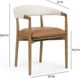TOV Furniture Vina Cognac/Cream Dining Chair-2