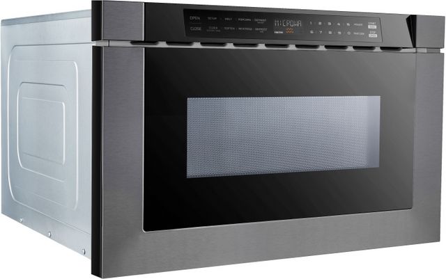 XO 1.2 Cu. Ft. Black Stainless Steel Microwave Drawer-4