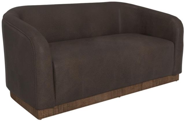 International Furniture Direct Suomi Chocolate Brown Loveseat-0
