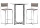 Modus Furniture Amalfi Chrome/Taupe X-Base Bar Stool-4