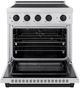 ZLINE Autograph Edition Paramount 30" Satin Stainless Steel Pro Style Induction Range with Matte Black Accents-1