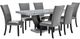 New Classic® Home Furnishings Lyra 7-Piece Black/Gray Dining Set-0