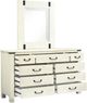 Magnussen Home® Chesters Mill Alabaster/Aged Iron Drawer Dresser-1