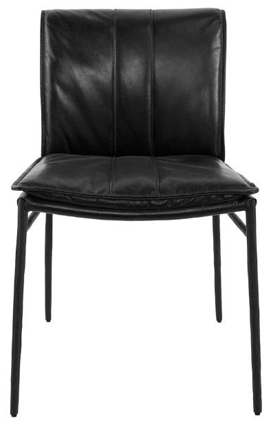 Classic Home Mayer 2-Piece Jet Black Dining Chair Set -2