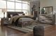 Benchcraft® Derekson 3-Piece Multi Gray Queen Panel Storage Bed Set-4