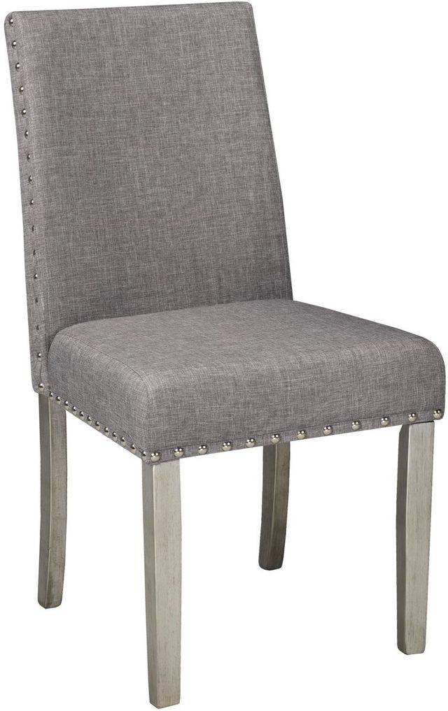 Brassex Inc. Bella 2-Piece Light Grey Side Chair Set-0